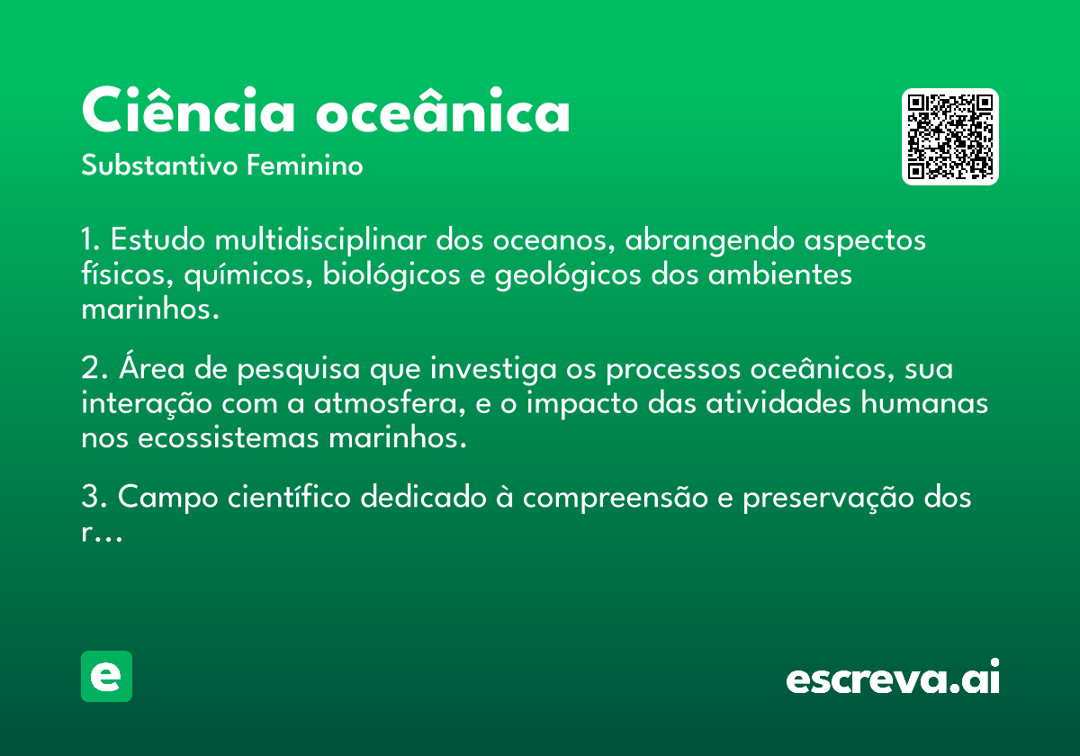 ciência oceânica
