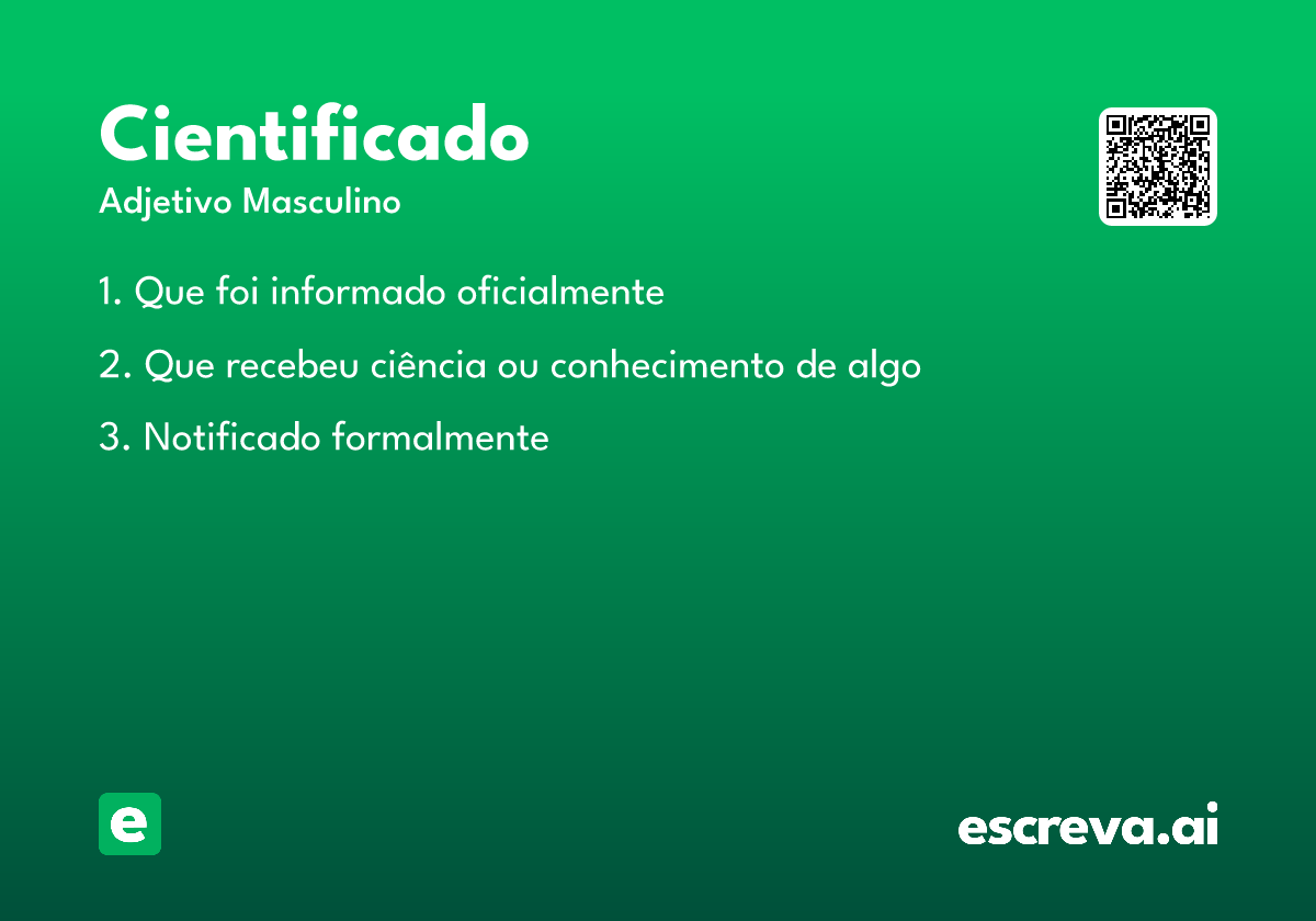 cientificado