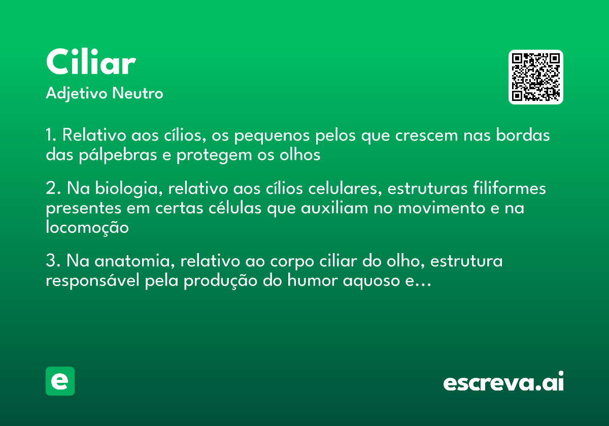 ciliar