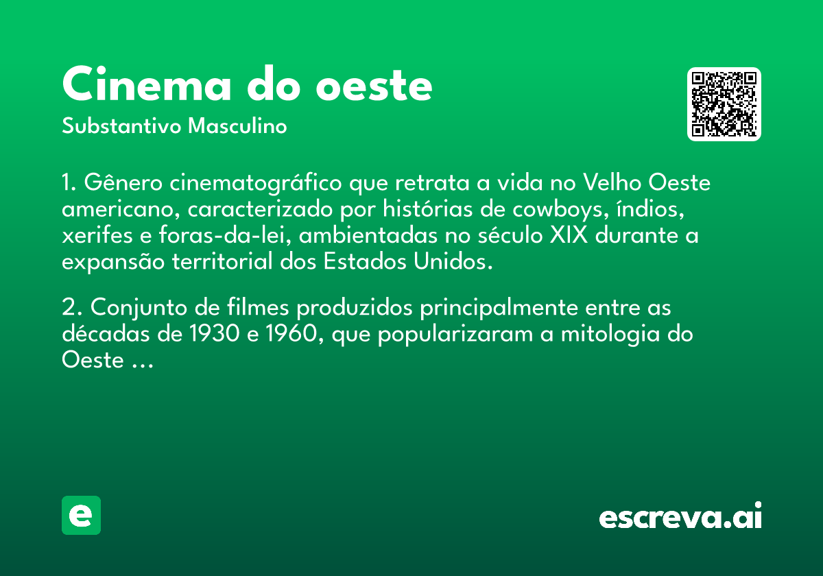 cinema do oeste