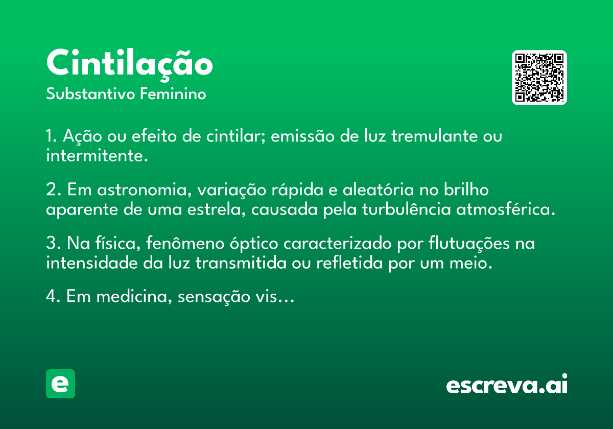 cintilação
