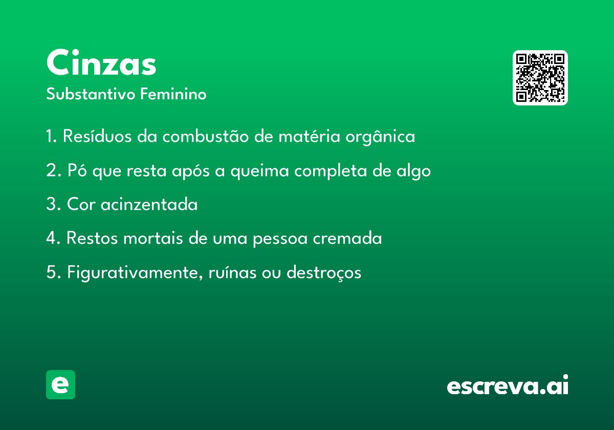 cinzas