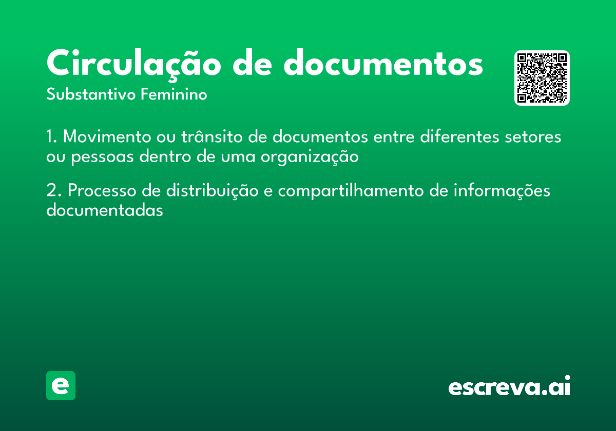 circulação de documentos