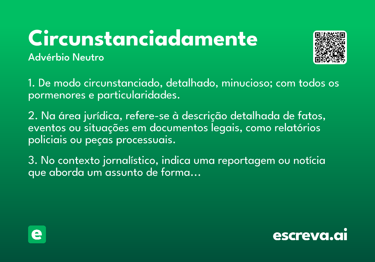 circunstanciadamente