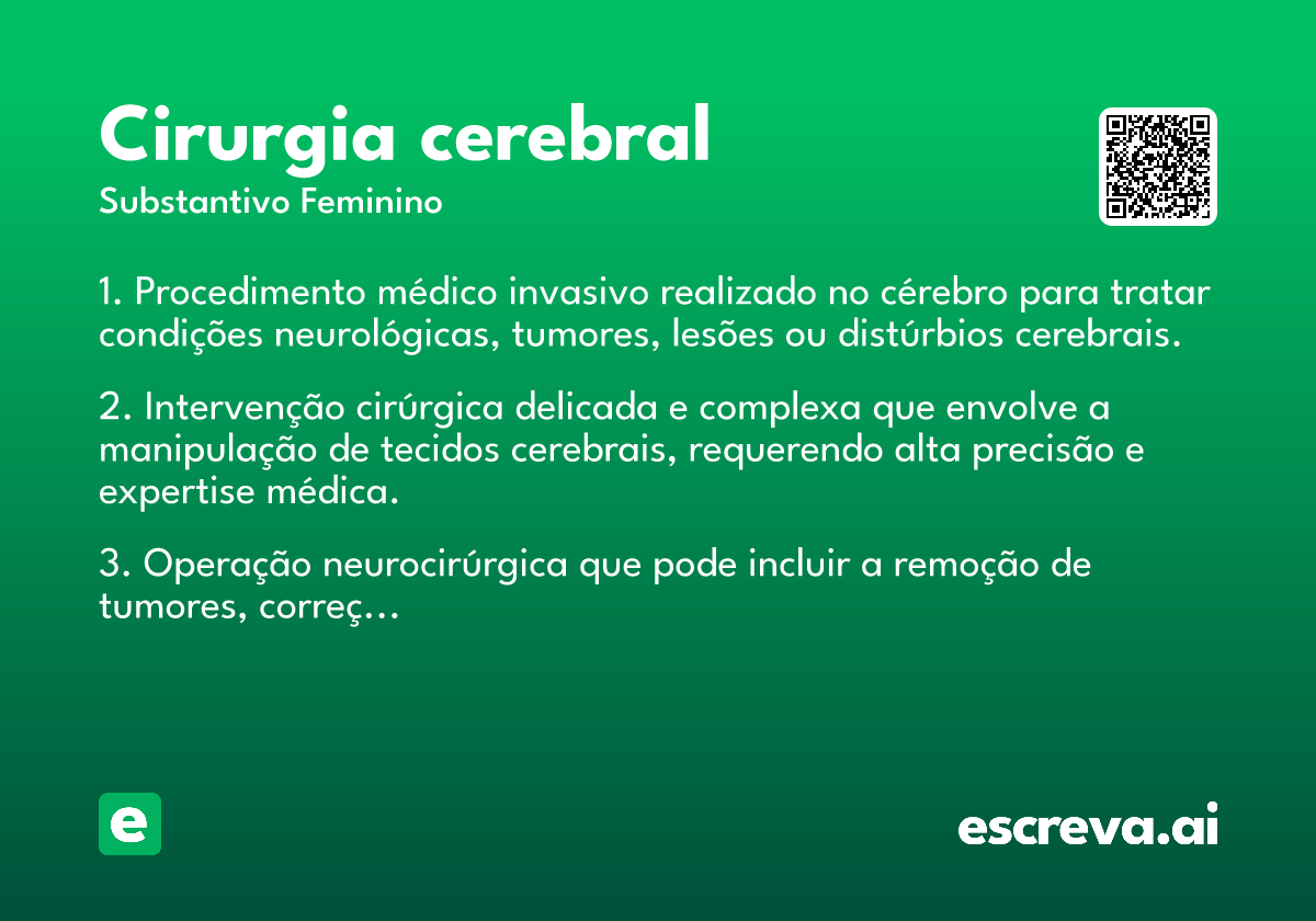cirurgia cerebral