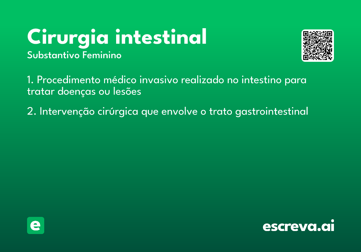 cirurgia intestinal