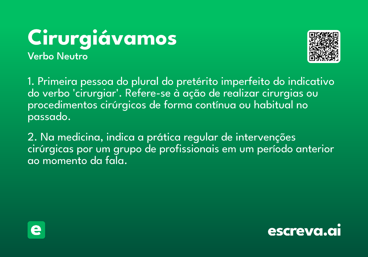 cirurgiávamos