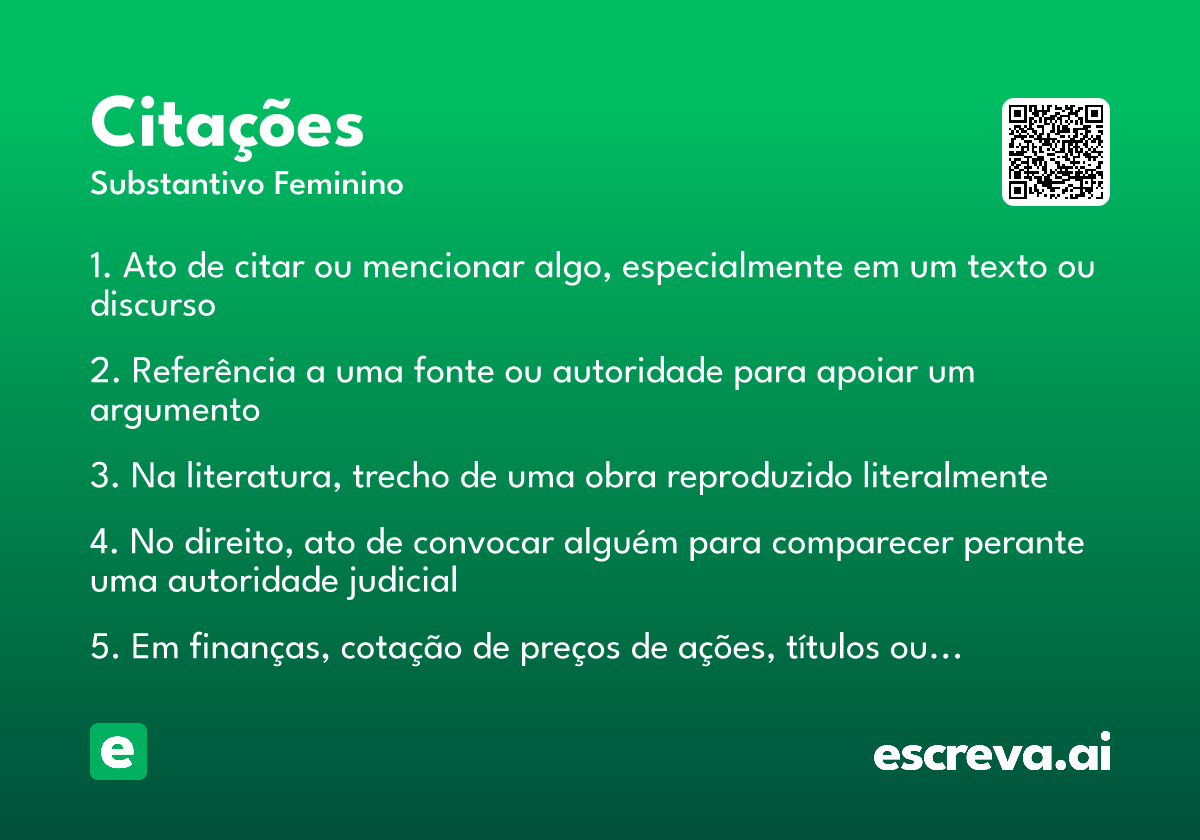 citações