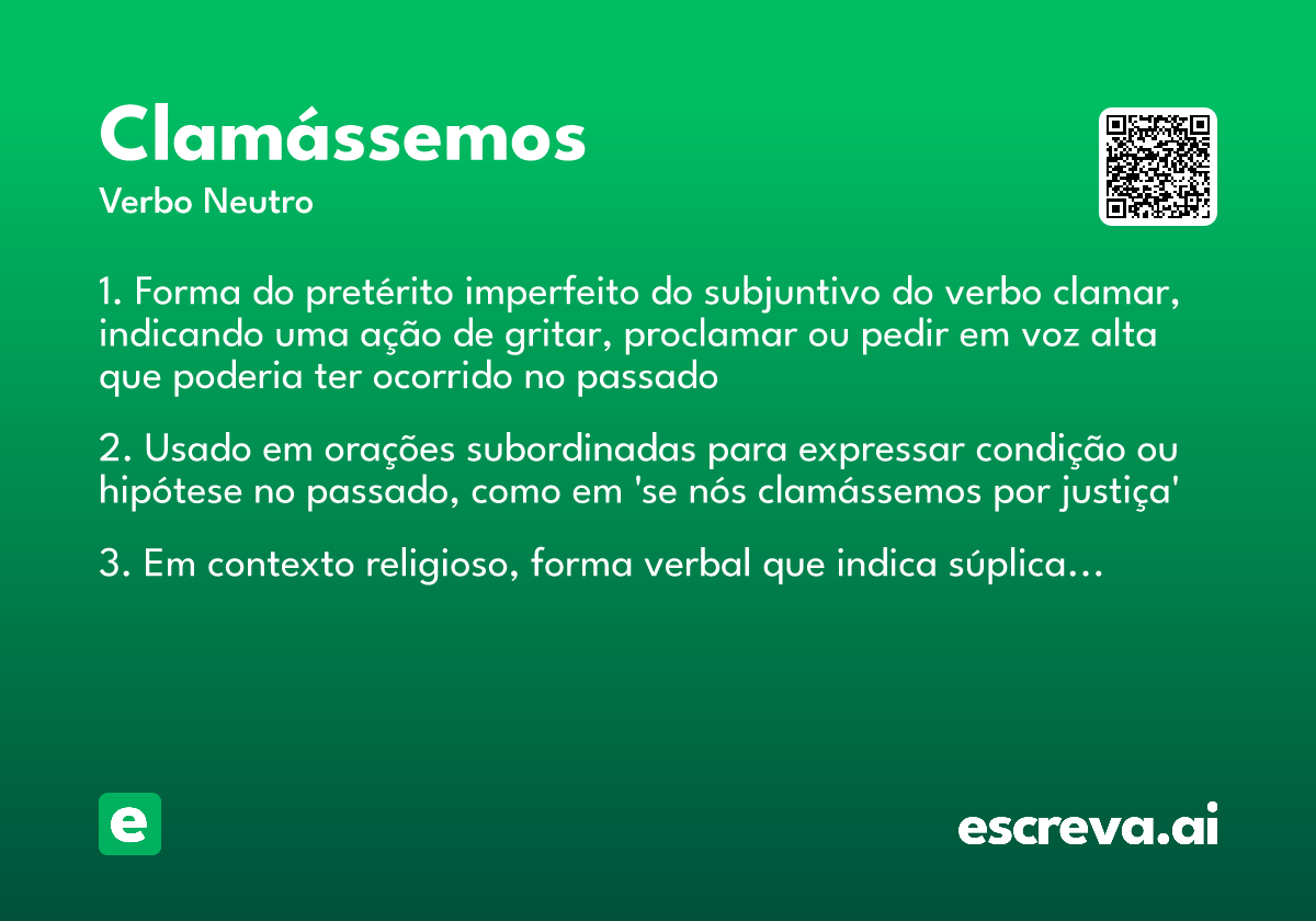 clamássemos