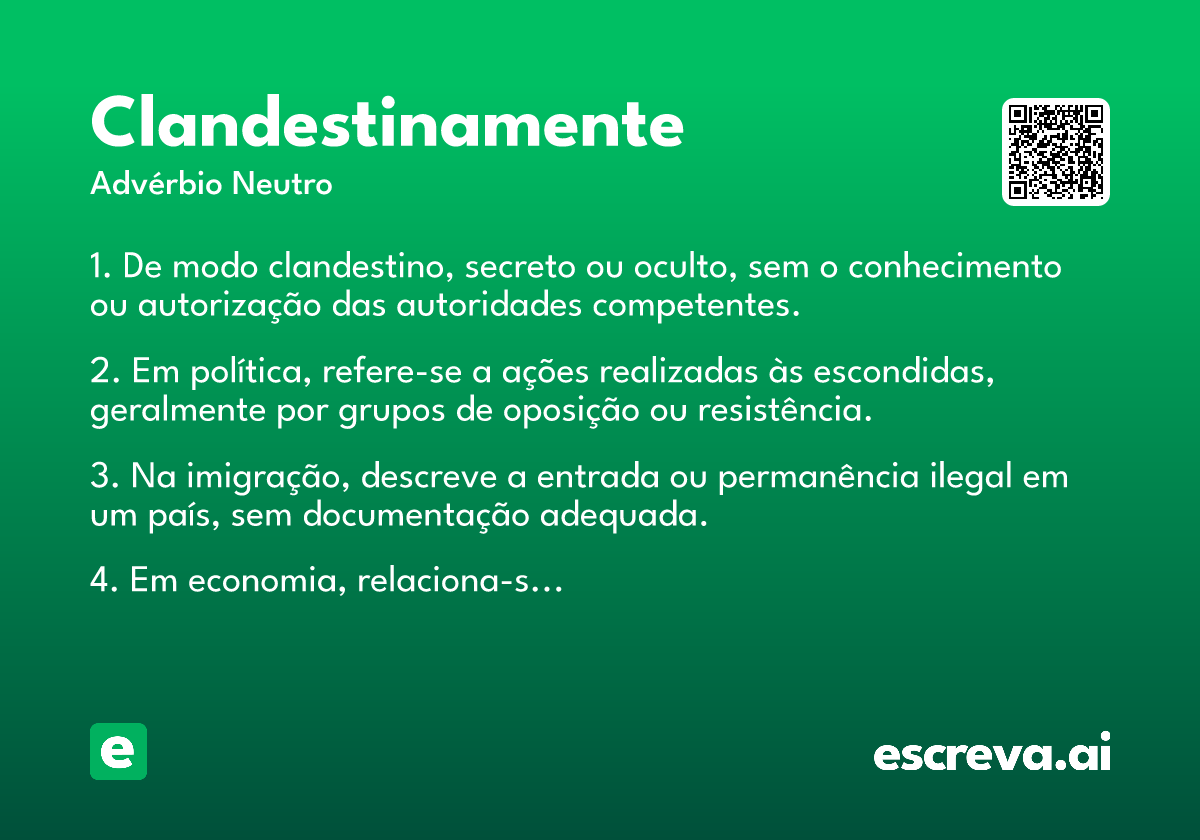 clandestinamente