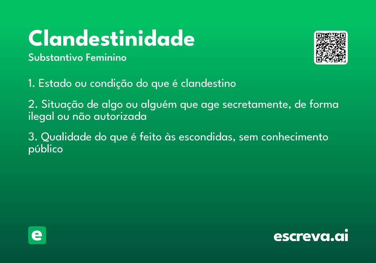 clandestinidade