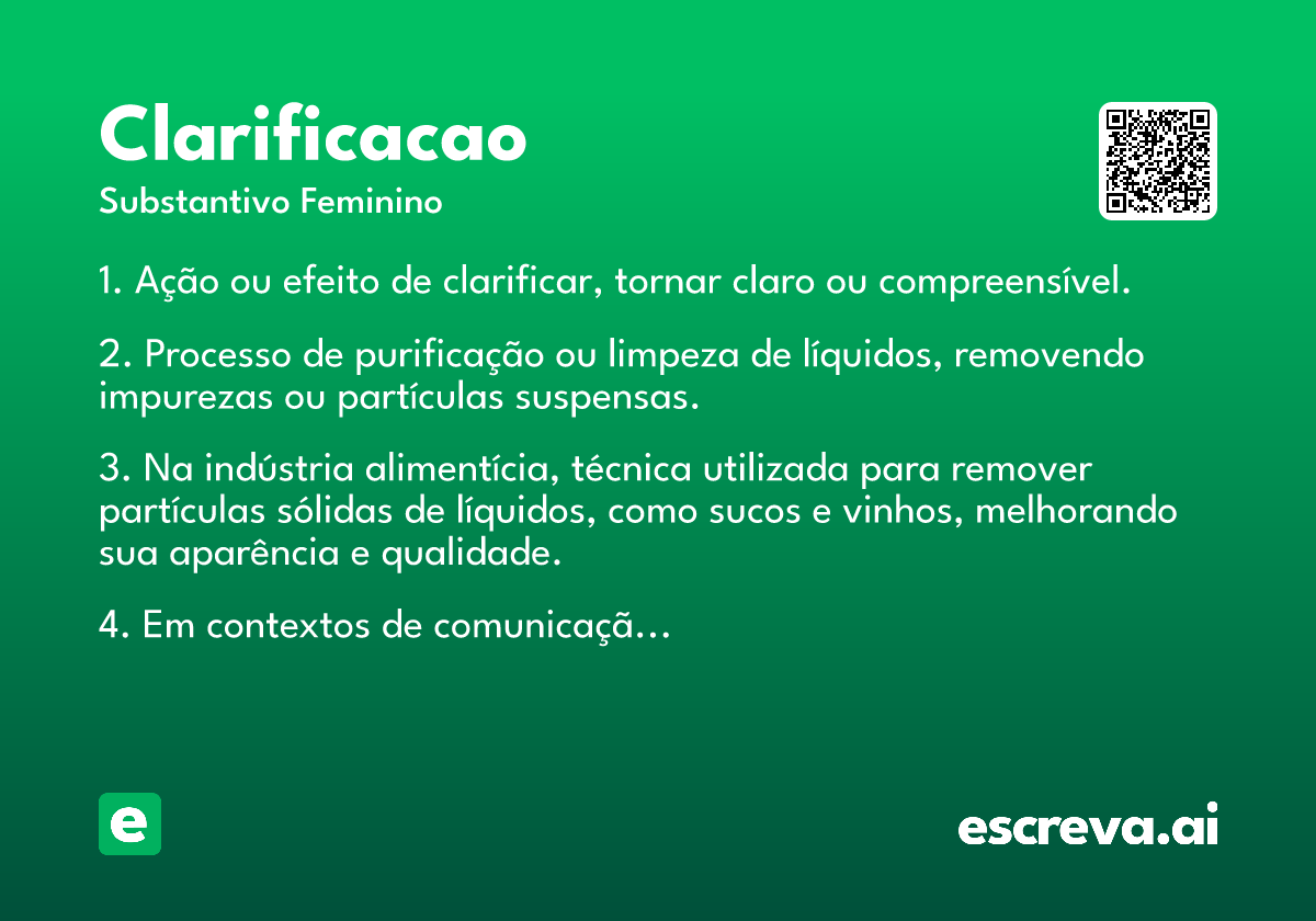 clarificacao