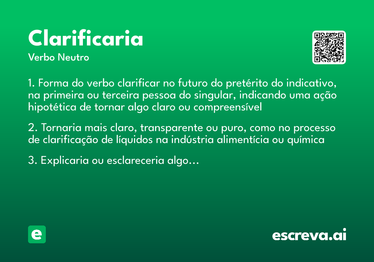 clarificaria