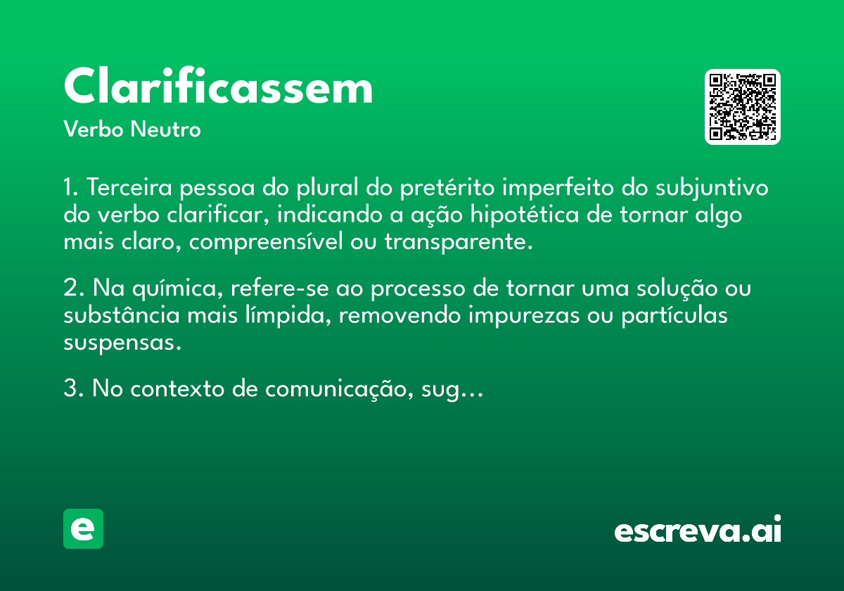 clarificassem