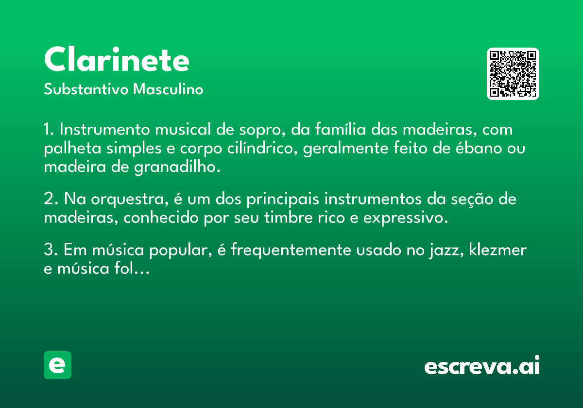 clarinete