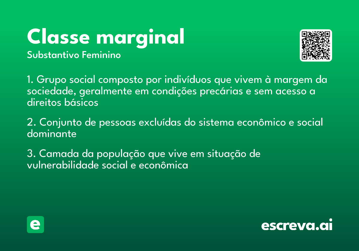 classe marginal