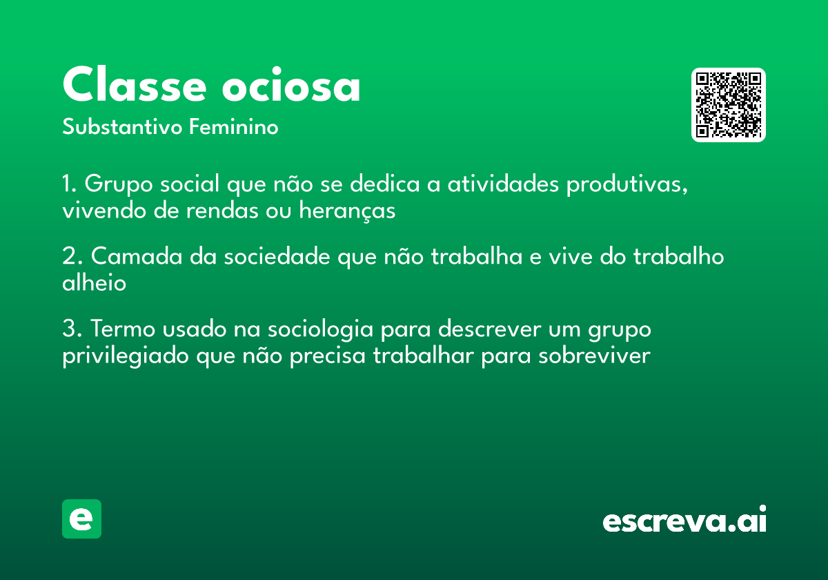 classe ociosa