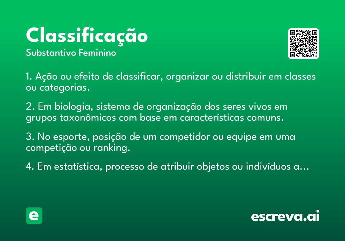 classificação