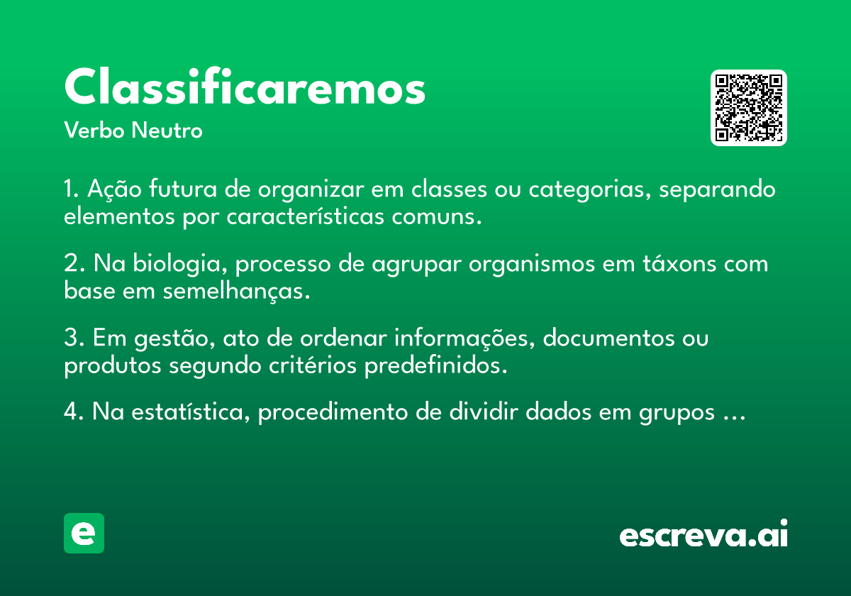 classificaremos