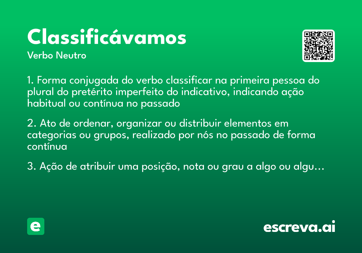 classificávamos