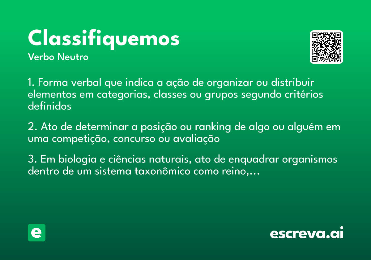 classifiquemos