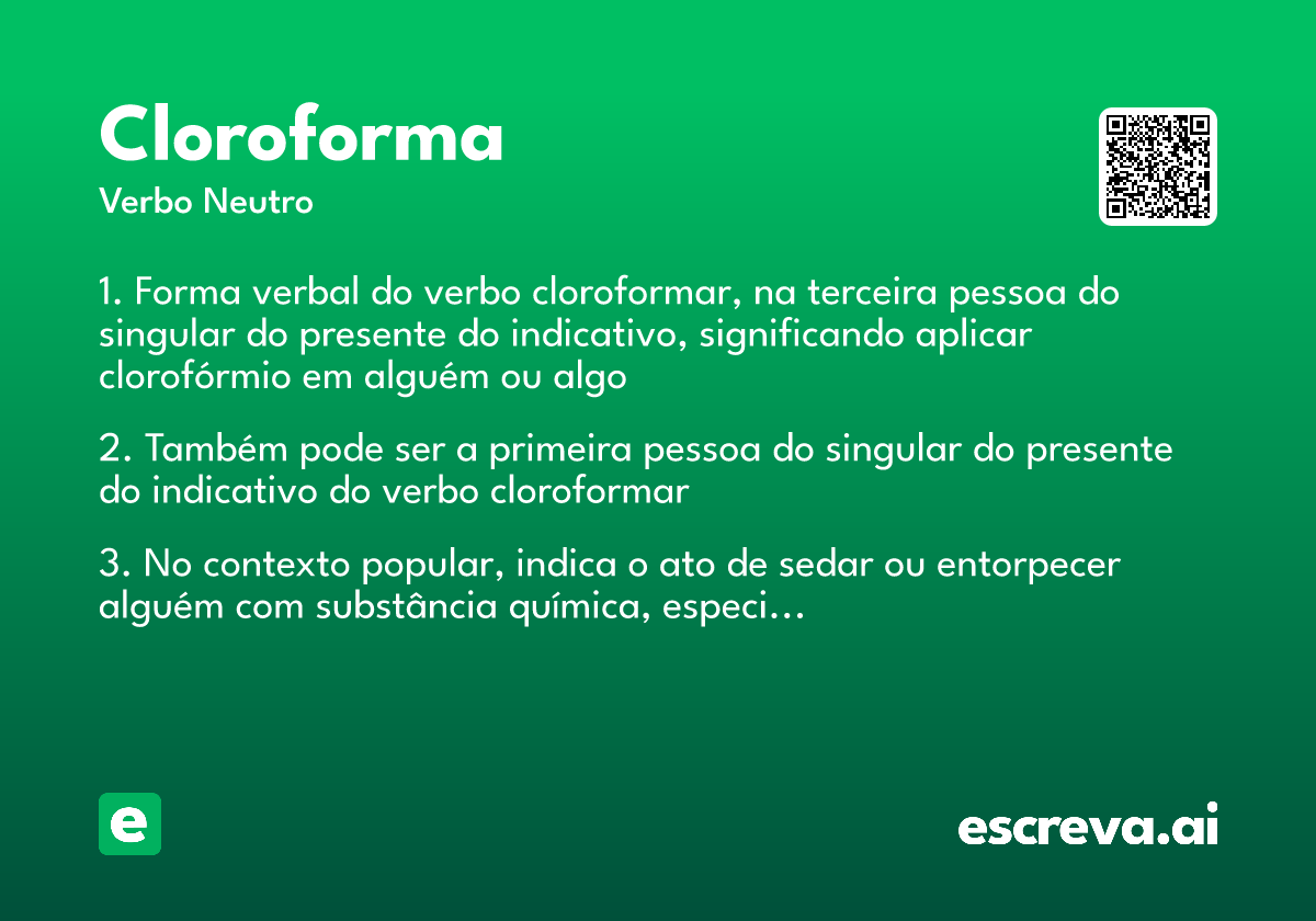 cloroforma