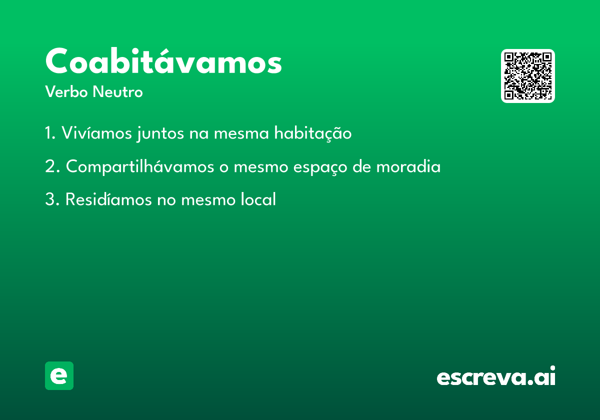 coabitávamos
