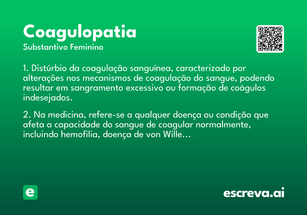coagulopatia