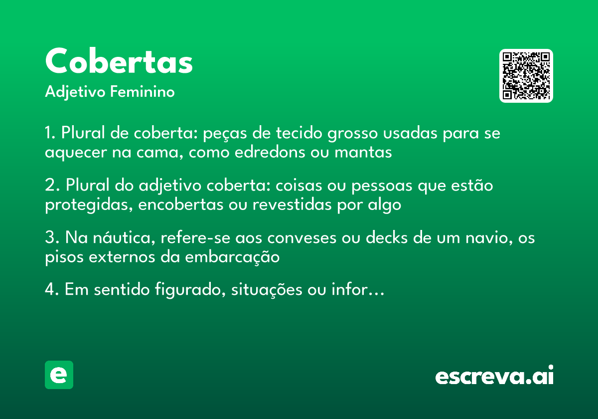 cobertas