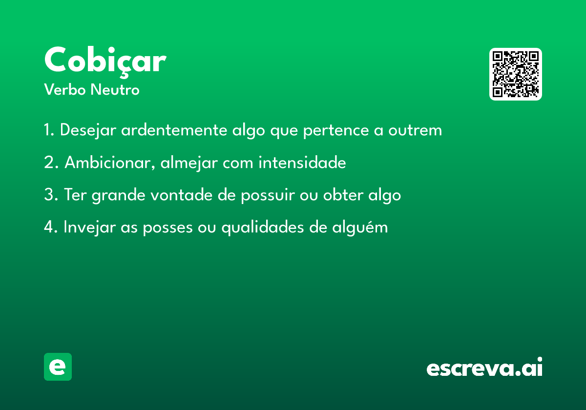 cobiçar