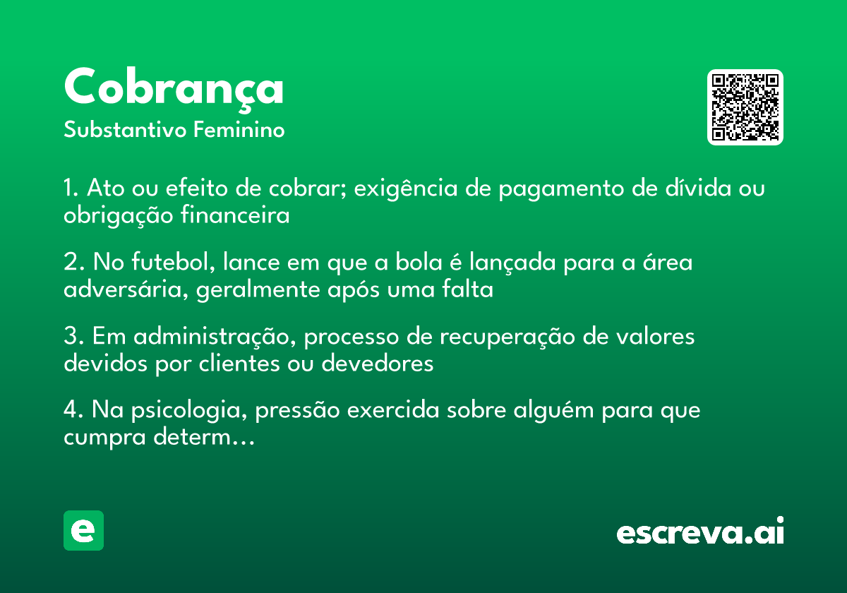 cobrança