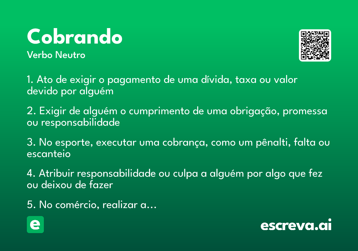 cobrando