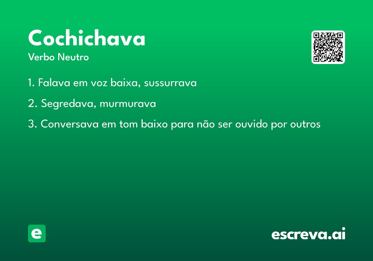 cochichava