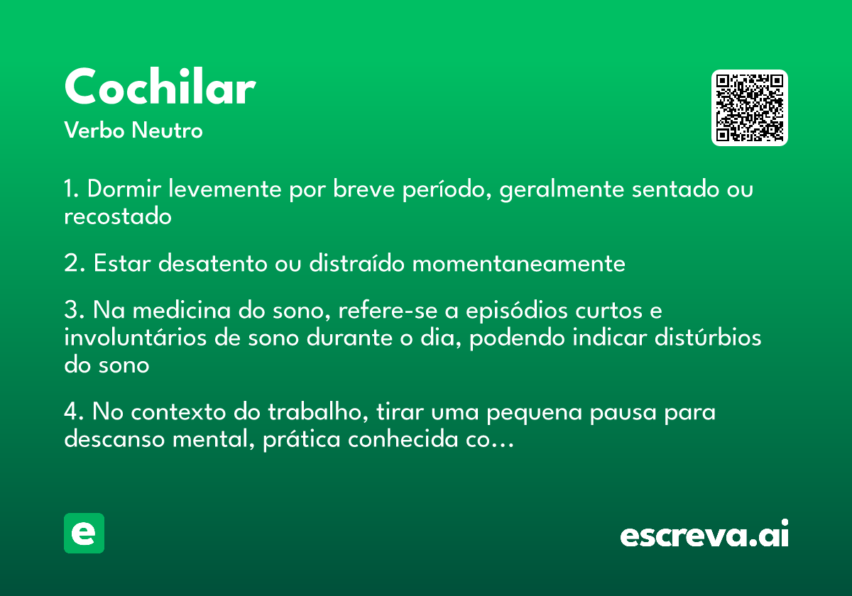 cochilar