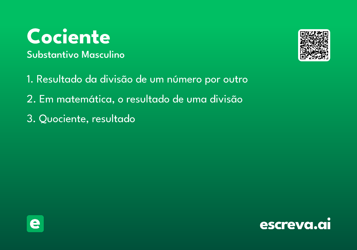 cociente