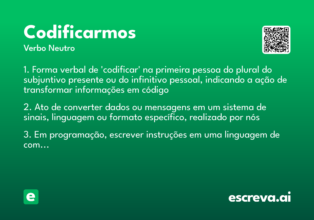 codificarmos