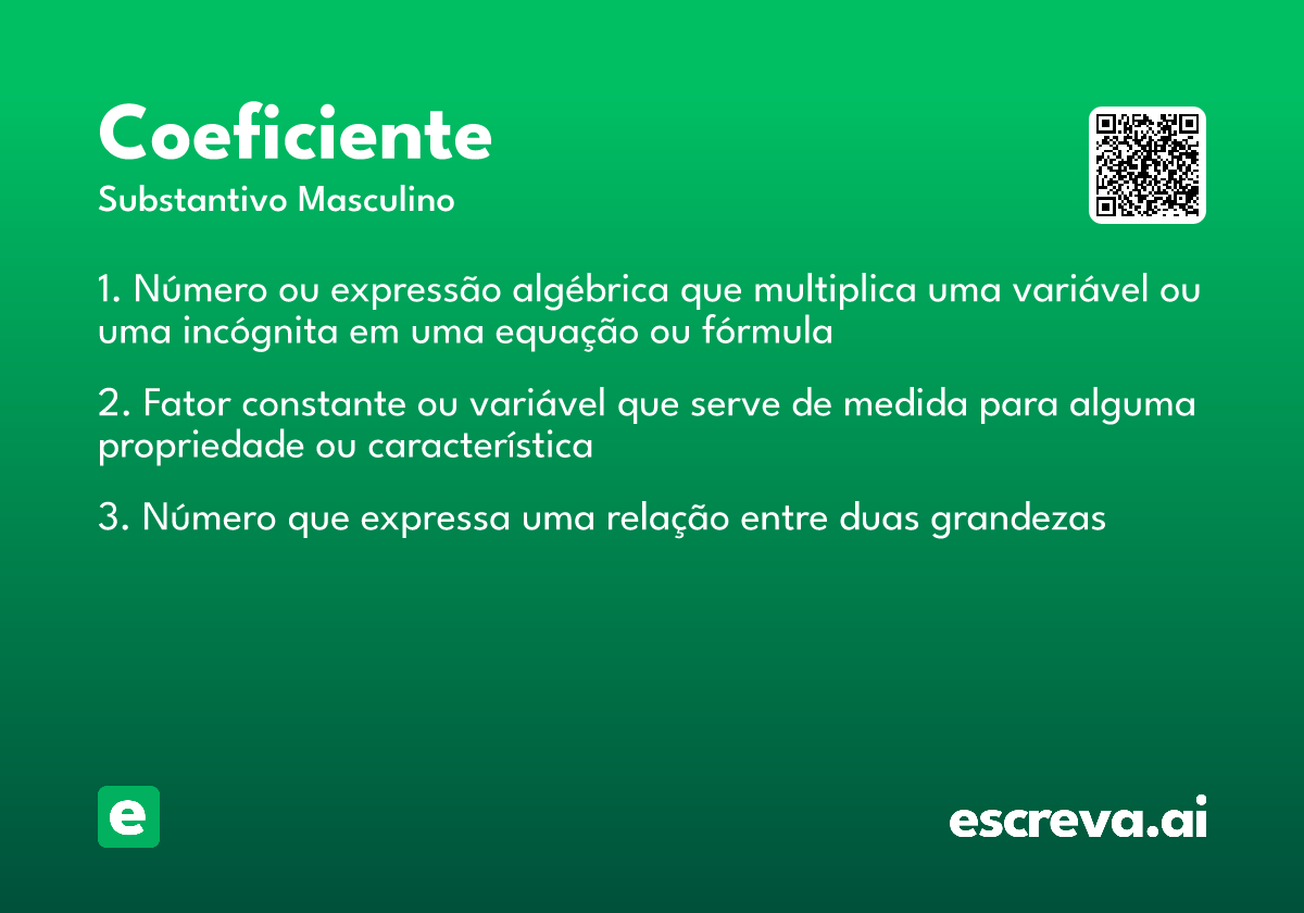 coeficiente