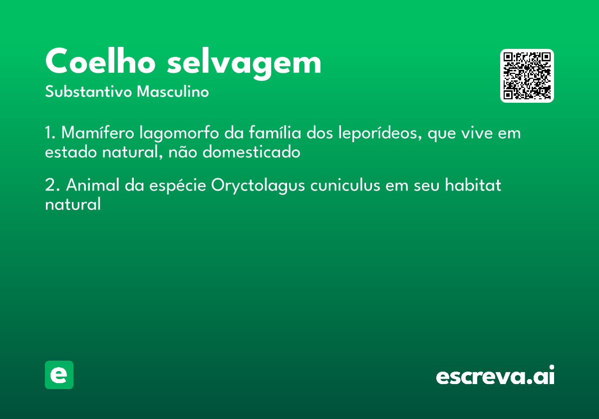 coelho selvagem
