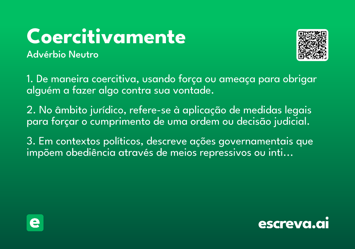 coercitivamente