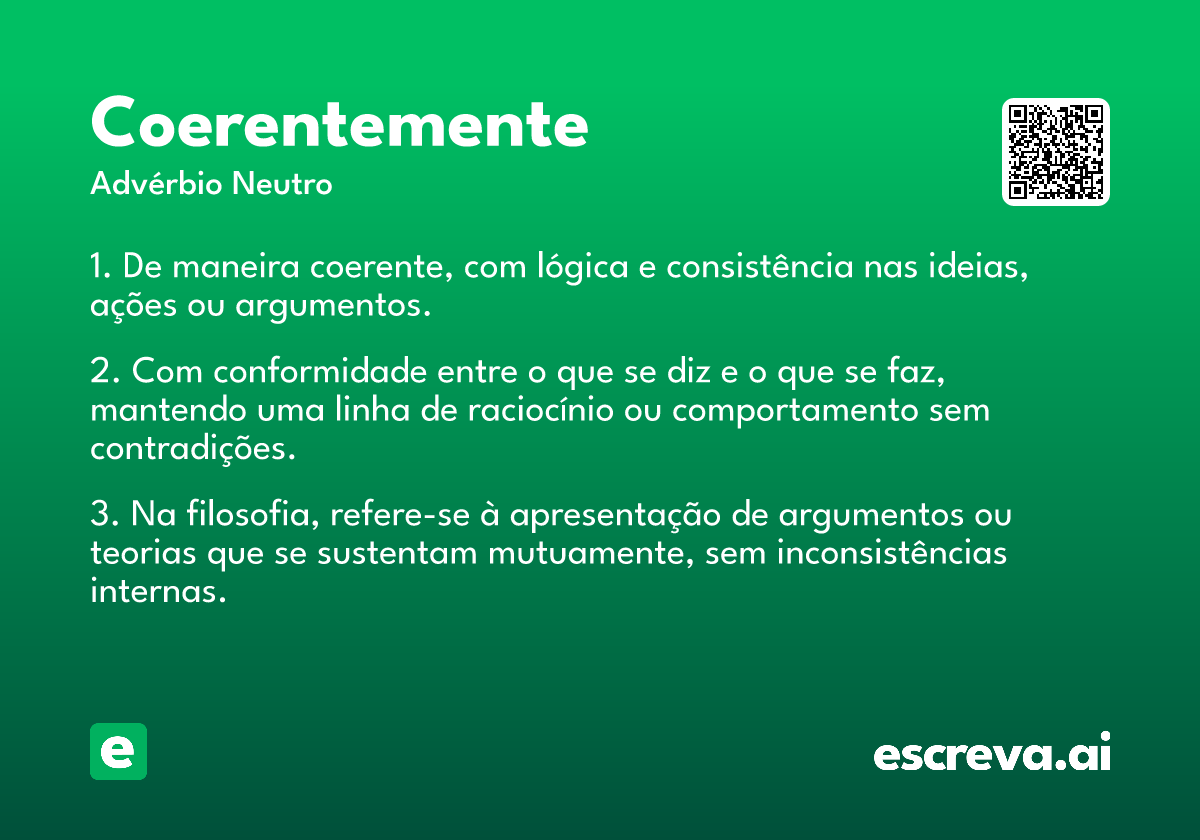 coerentemente