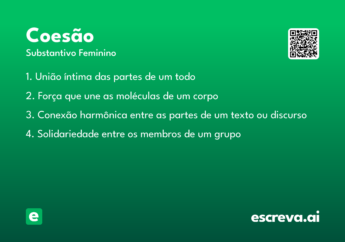 coesão