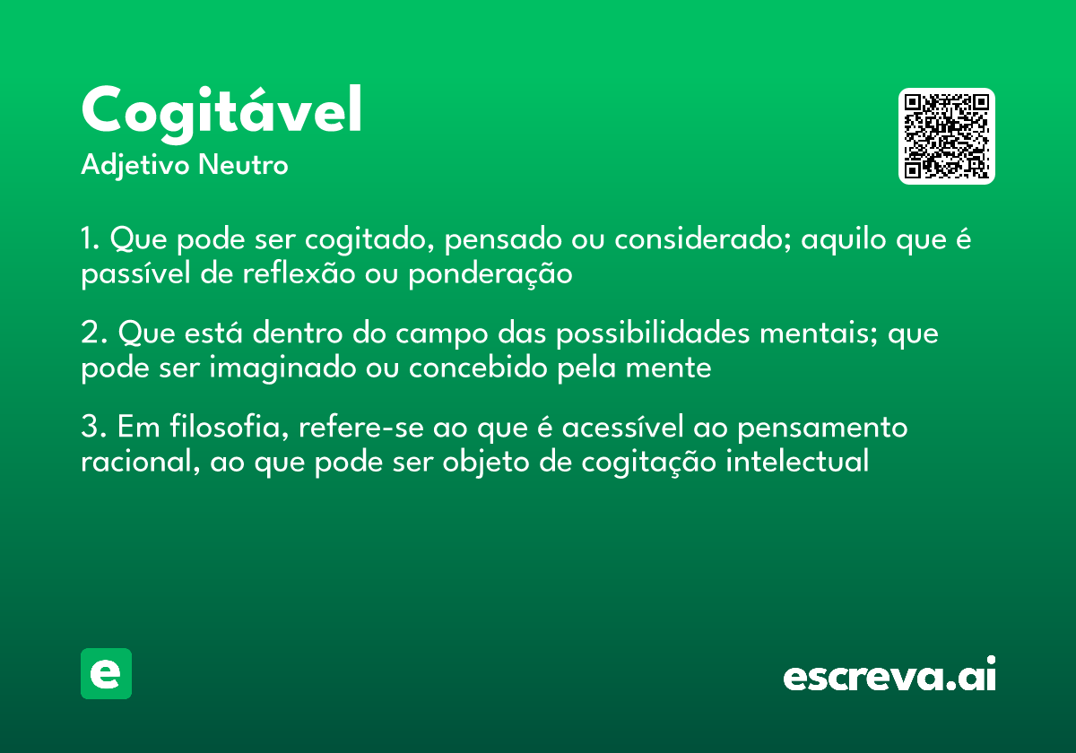 cogitável