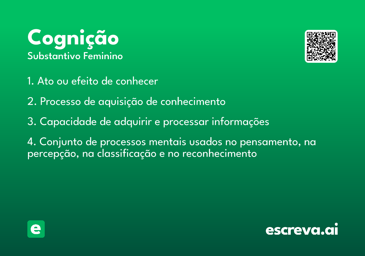 cognição
