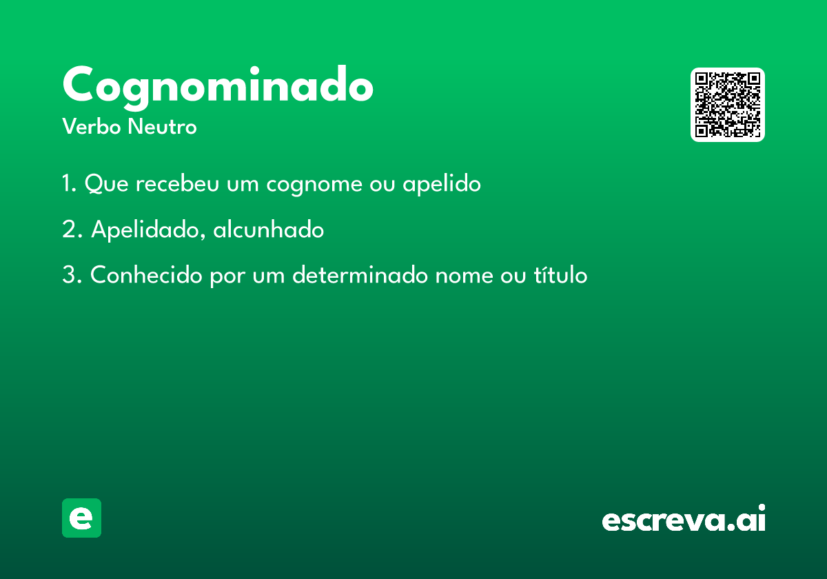 cognominado