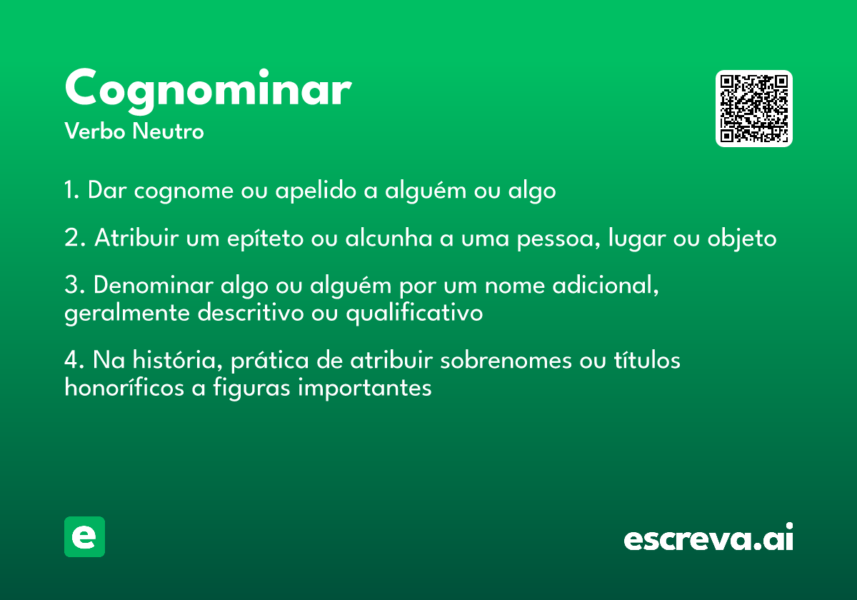 cognominar