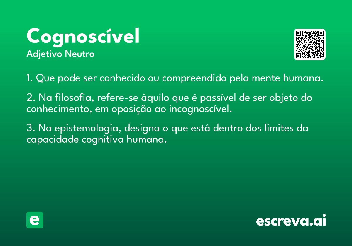 cognoscível