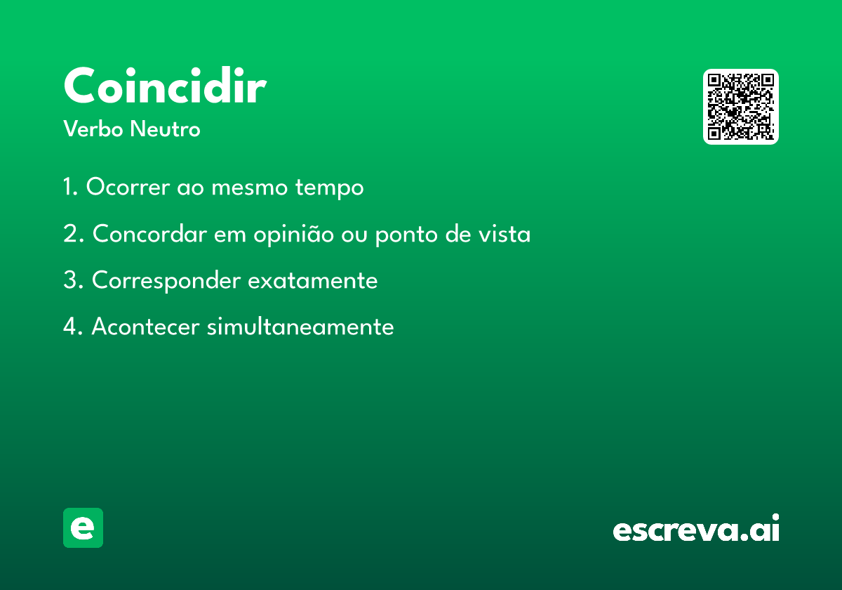 coincidir