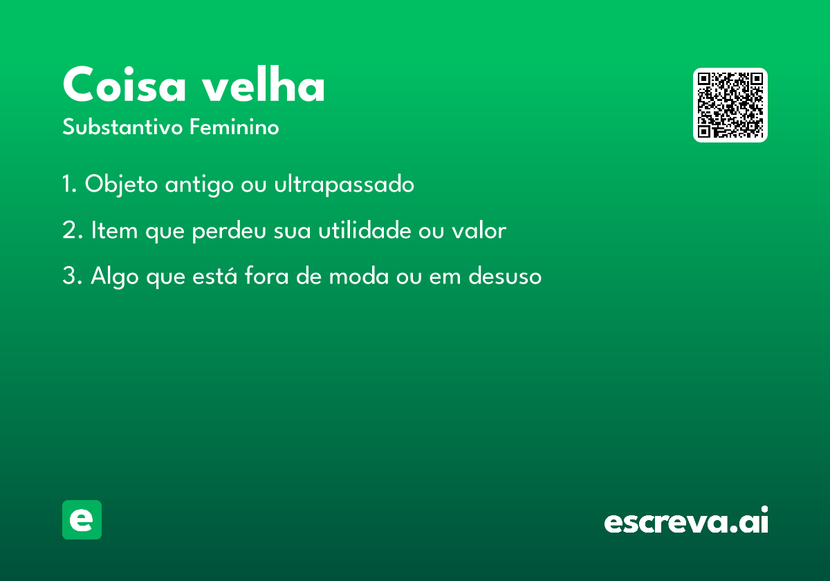 coisa velha