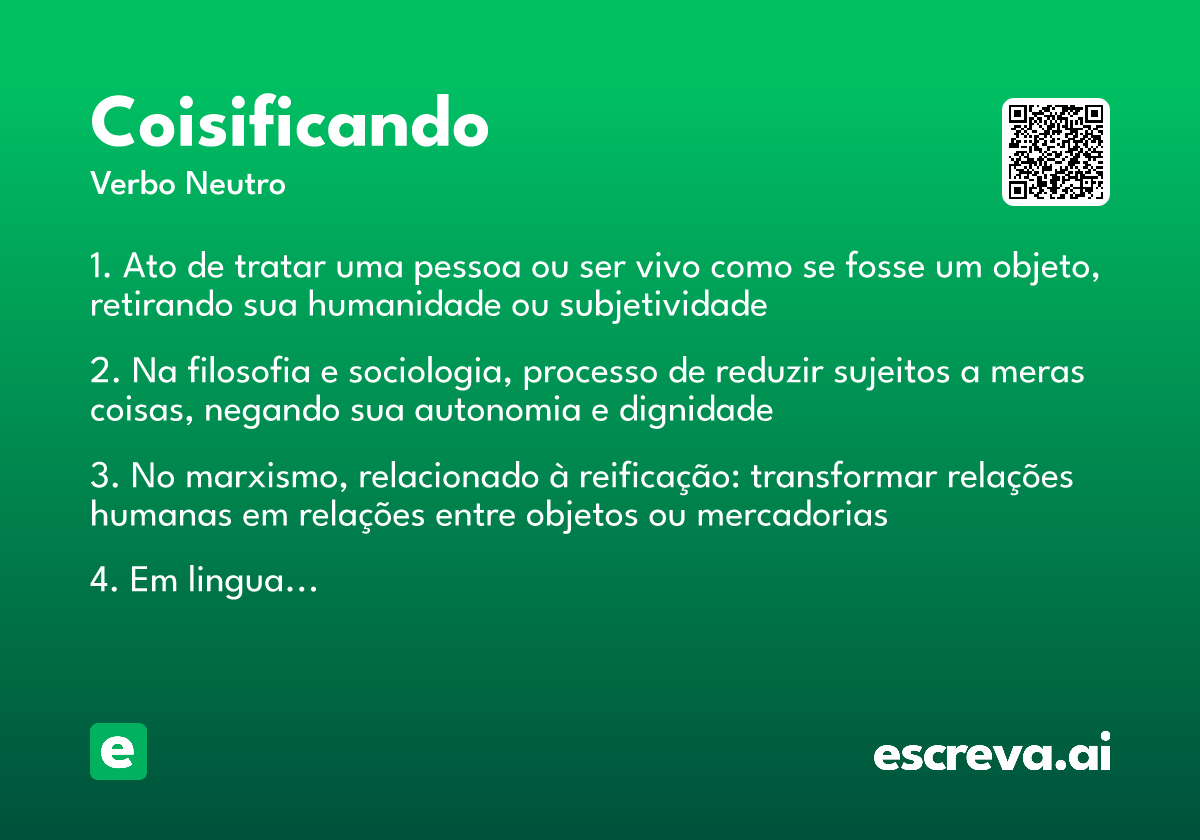 coisificando