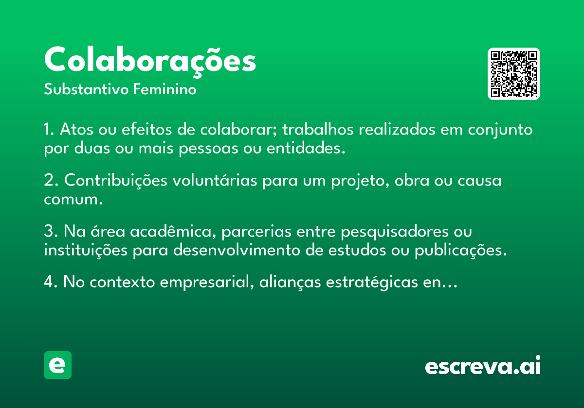 colaborações